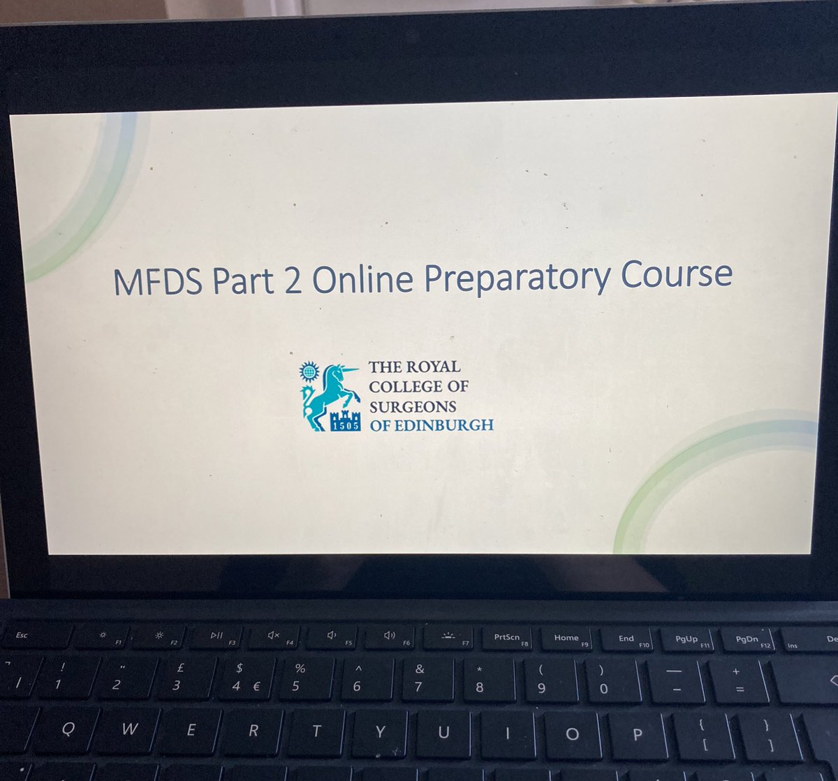 Lovely day delivering the first online MFDS Part 2 Preparatory Course for @RCSEd today. A really engaged and interactive group of dentists