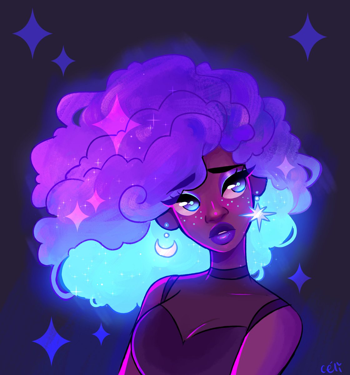 pianta_'s tweet image. hiya #drawingwhileblack ! 💖
im céli⭐a dutch + afro-caribbean freelance illustrator! im inspired by kind, soft magical things &amp;amp; i enjoy playing around with colors ✨

🌱 instagram.com/aepoyi/
💕 pianta.carrd.co
💌 piantapng@gmail.com