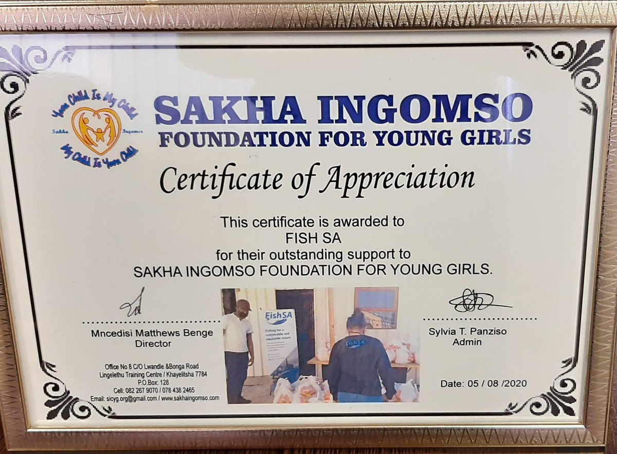 FishSA_'s tweet photo. Having a flash back this Friday with this lovely token of appreciation from Sakha Ingomso! π€
#FridayFeeling #FridayMotivation #FlashbackFriday #FishSA #FISHSAFIGHTSCORONA https://t.co/VCI1D69UVI