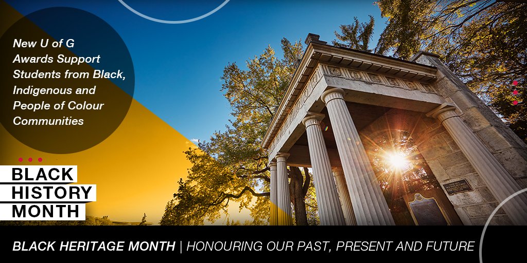#UofG has launched several new scholarships, bursaries and other financial awards for students from Black, Indigenous and people of colour communities.

Learn more: uoguel.ph/dumtz #BHM