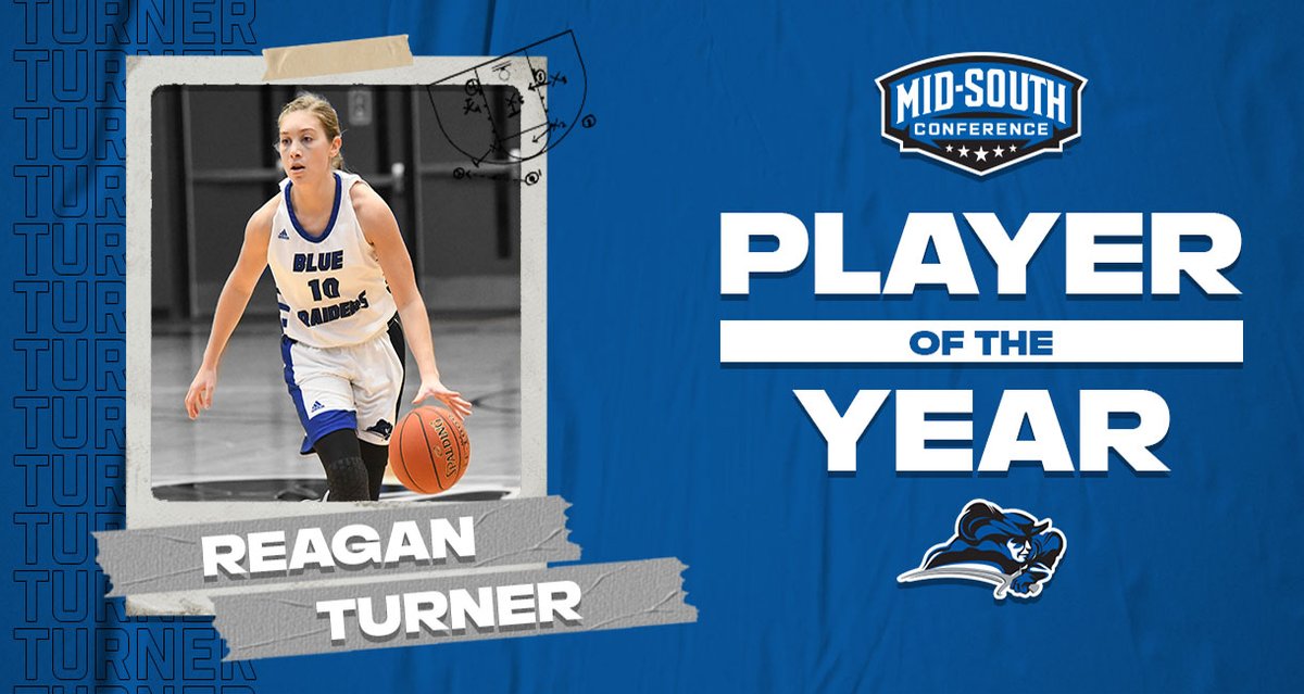 Basketball is in her 𝖇𝖑𝖔𝖔𝖉🧬

Congrats to Reagan Turner on winning Mid-South Conference Player of the Year!