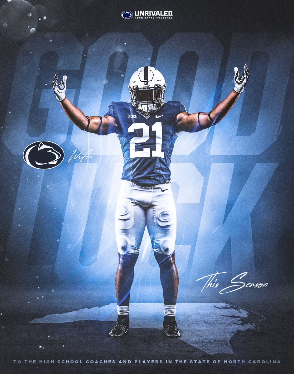 Wishing the state of North Carolina High Schools good luck as they start their football season this week! #WeAre 🦁