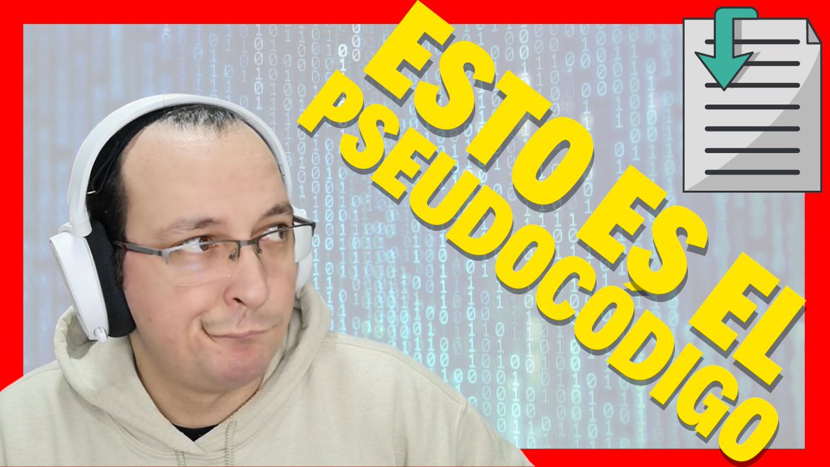 aitorsanchez_yt's tweet image. Venga vamos!! que ya tenemos el video aquí: youtube.com/watch?v=LD_E3m… hablamos del #pseudocódigo qué es y cómo funciona. Si os gusta, o ayuda, el video se agradece el amorcito que le podáis dar. ¡Gracias a todos por el apoyo!