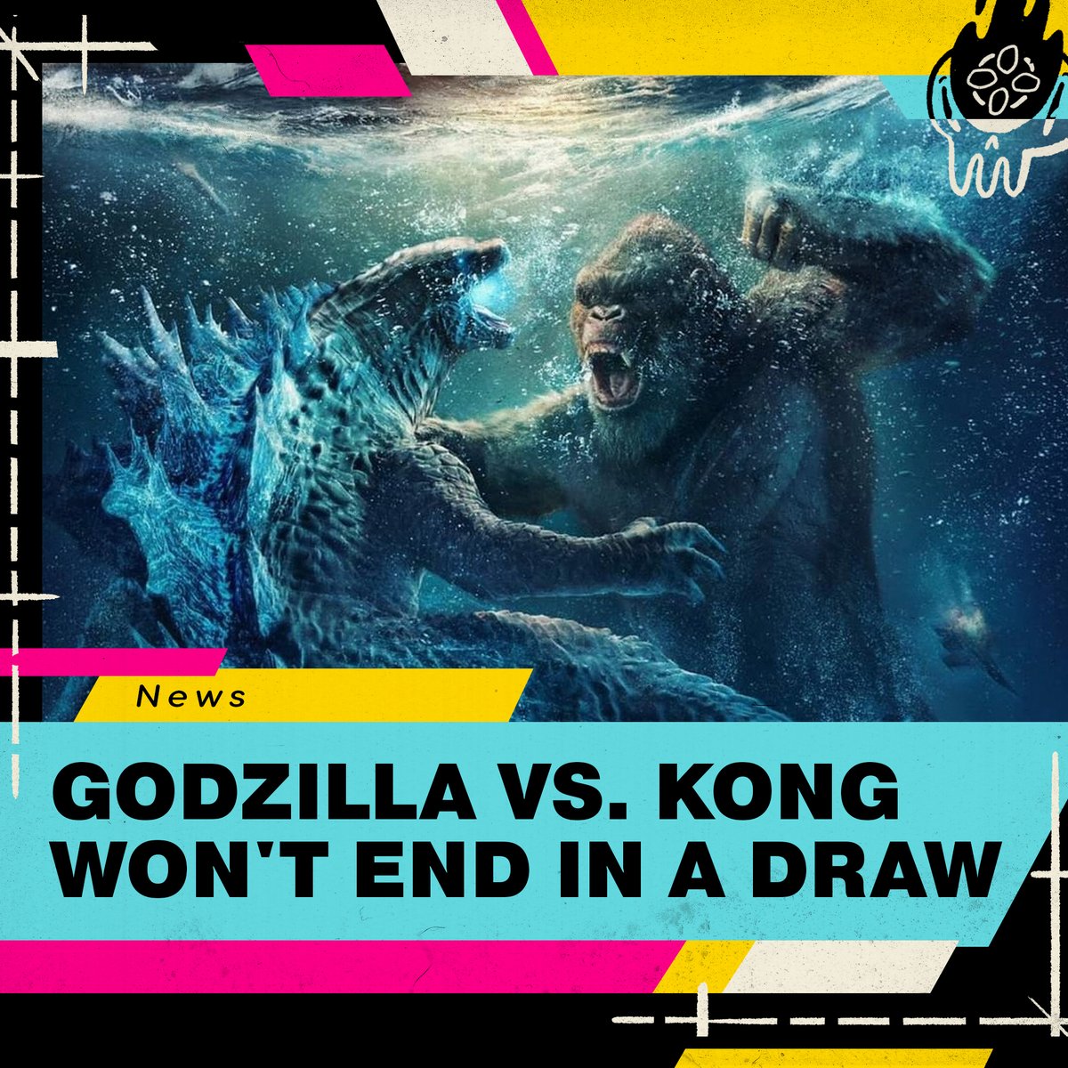 IGN's tweet photo. "This is the decider. You don't have to debate it anymore. You watch this film. That's Godzilla, that's King Kong. They're beating the s**t out of each other, and one wins, and that's it." - Godzilla vs. Kong director Adam Wingard #IGNFanFest https://t.co/mjcLbSXcAg https://t.co/aRsCpe8fyc