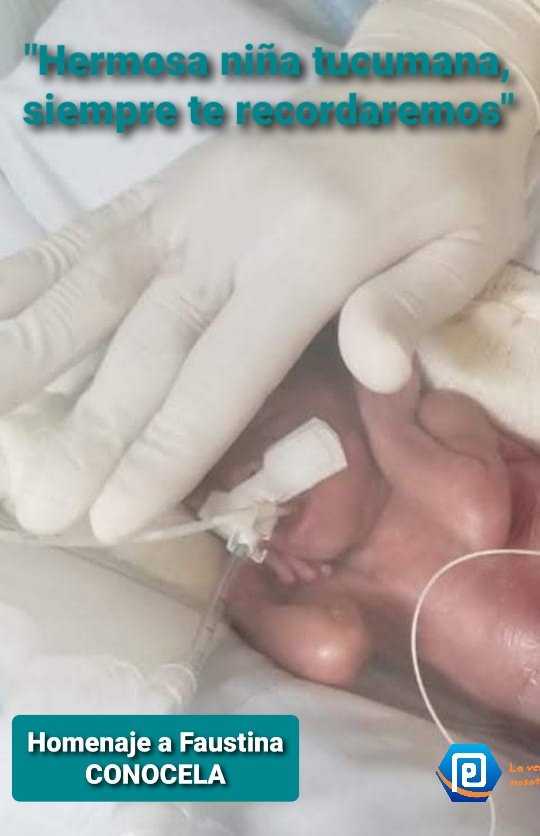 portal_prensa's tweet photo. ABOGADOS, MÉDICOS Y CIUDADANÍA RECORDARON HOY A #Faustina La bebé que mientras crecía en la semana 24/25 fue violentamente quitada del vientre de su madre, por los Dr Cecilia Ousset y José Gigena que están imputados. La bebé bautizada Faustina, sobrevivió 10 días. Piden Justicia https://t.co/ViquLPHJRh