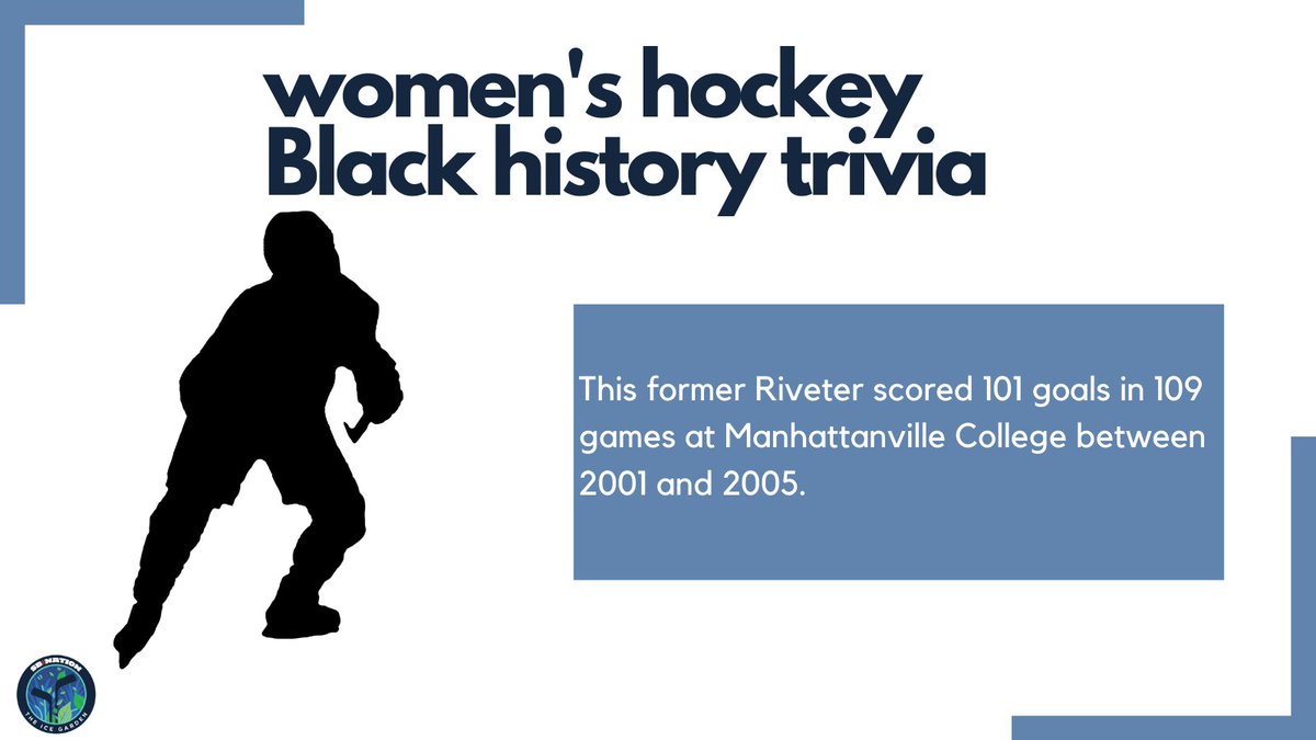 The Ice Garden On Twitter Our Final 4 Women S Hockey Black History Trivia Questions