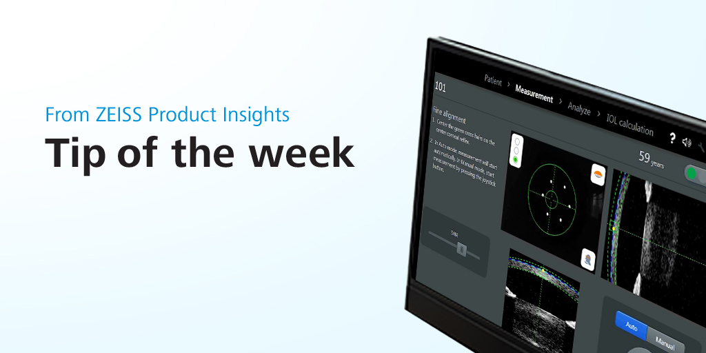 ZEISSmeditec's tweet photo. Watch our quick video tip of the week for ZEISS IOLMaster 700 users: Measurement and Analysis Tutorial at https://t.co/dXn0e4yhjy

#ZEISSmeditec  #IOLMaster #ophthalmology

*Not all products/services are available in all countries. https://t.co/6qsL8XrTsT
