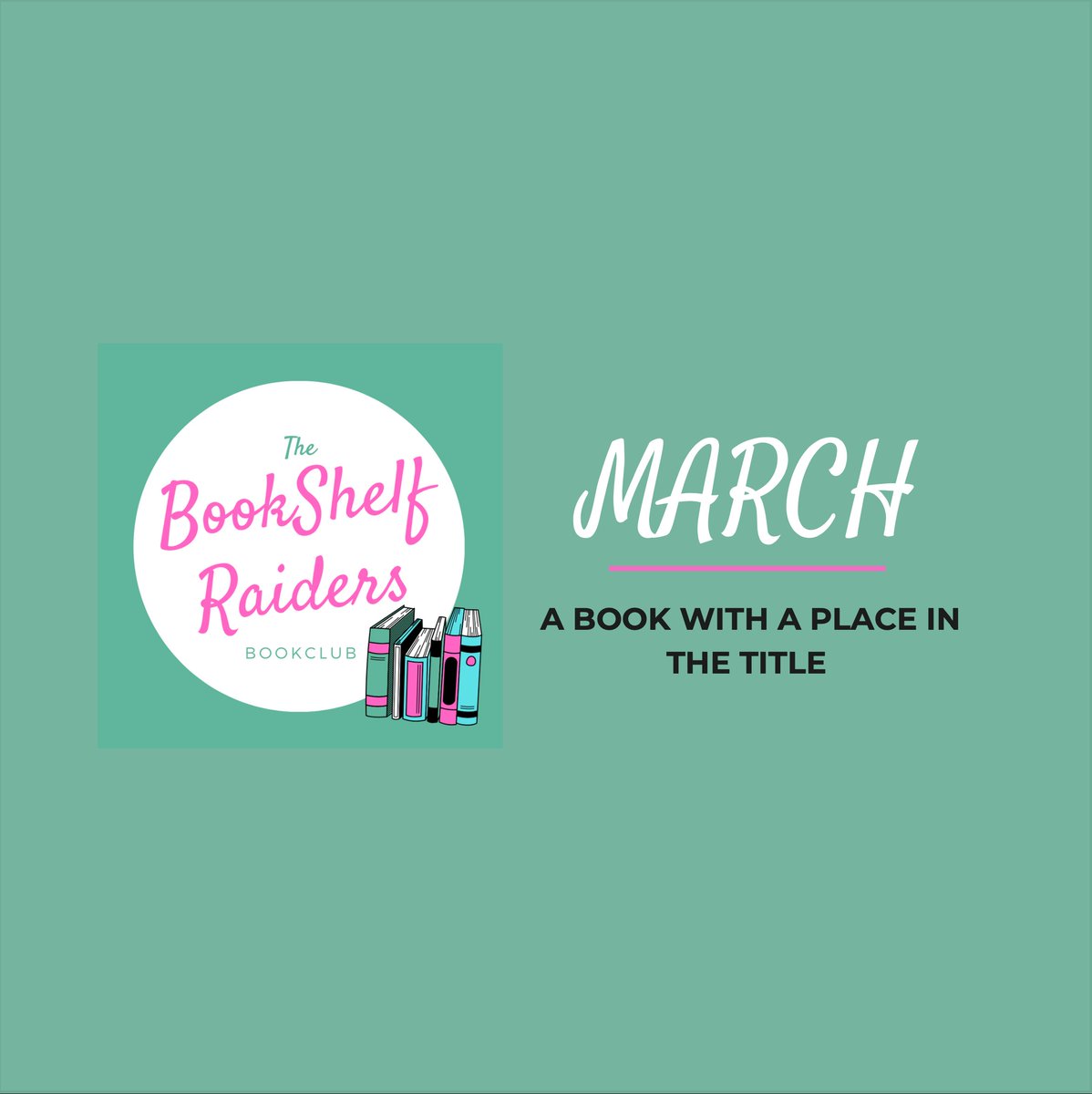BookRaiders's tweet photo. 🌟March 🌟 

March’s theme is ‘a book with a place in the title’ 

It’s a brain scratcher for sure which is why we secretly love it, it means we have to raid those shelves of ours and find something totally unique! 

Let us know what you're picking below! 

#booktwitter #BookClub https://t.co/WdKNmXBelH