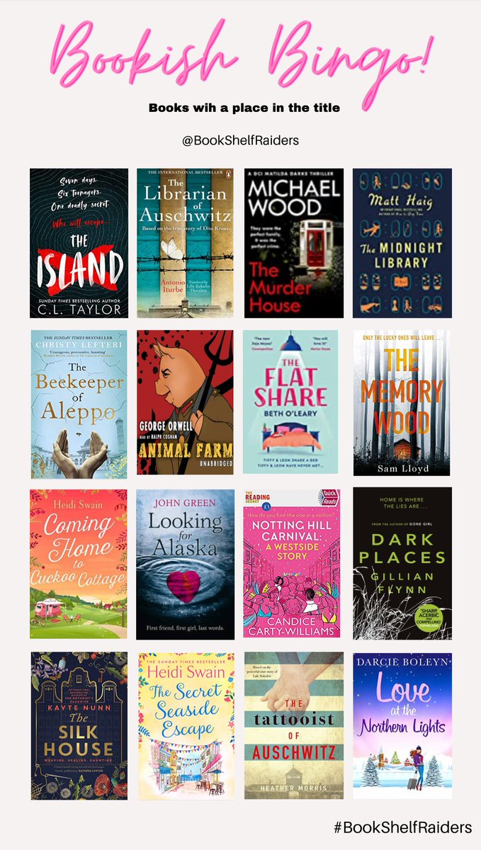 BookRaiders's tweet photo. If you need some inspiration for this month's theme, check out our Book Bingo! 

Check off the one's you've read and let us know if we missed any of your favourites! 

#booktwitter #bookbingo #bookclubtheme https://t.co/ae5JL97rH1