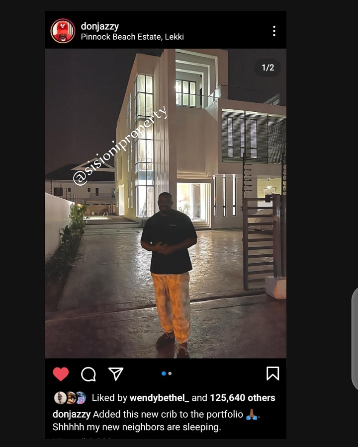 E Choke
Me I like this type of Vanity oo
If you don't mind this vanity too, DM let's work on your budget and get something registered in your name be it a plot or a house..
Congratulations Don Baba <a href="/DONJAZZY/">SUPREMOS 🤍🐘</a> 
#donjazzy #congratulationsdonjazzy