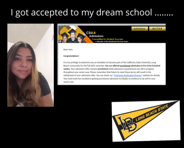 Congratulations to AVID Senior Sara Silva on her acceptance to Cal State Long Beach. Way to go Sara! #AVIDfamily #Lancerfamily #NLMUSD