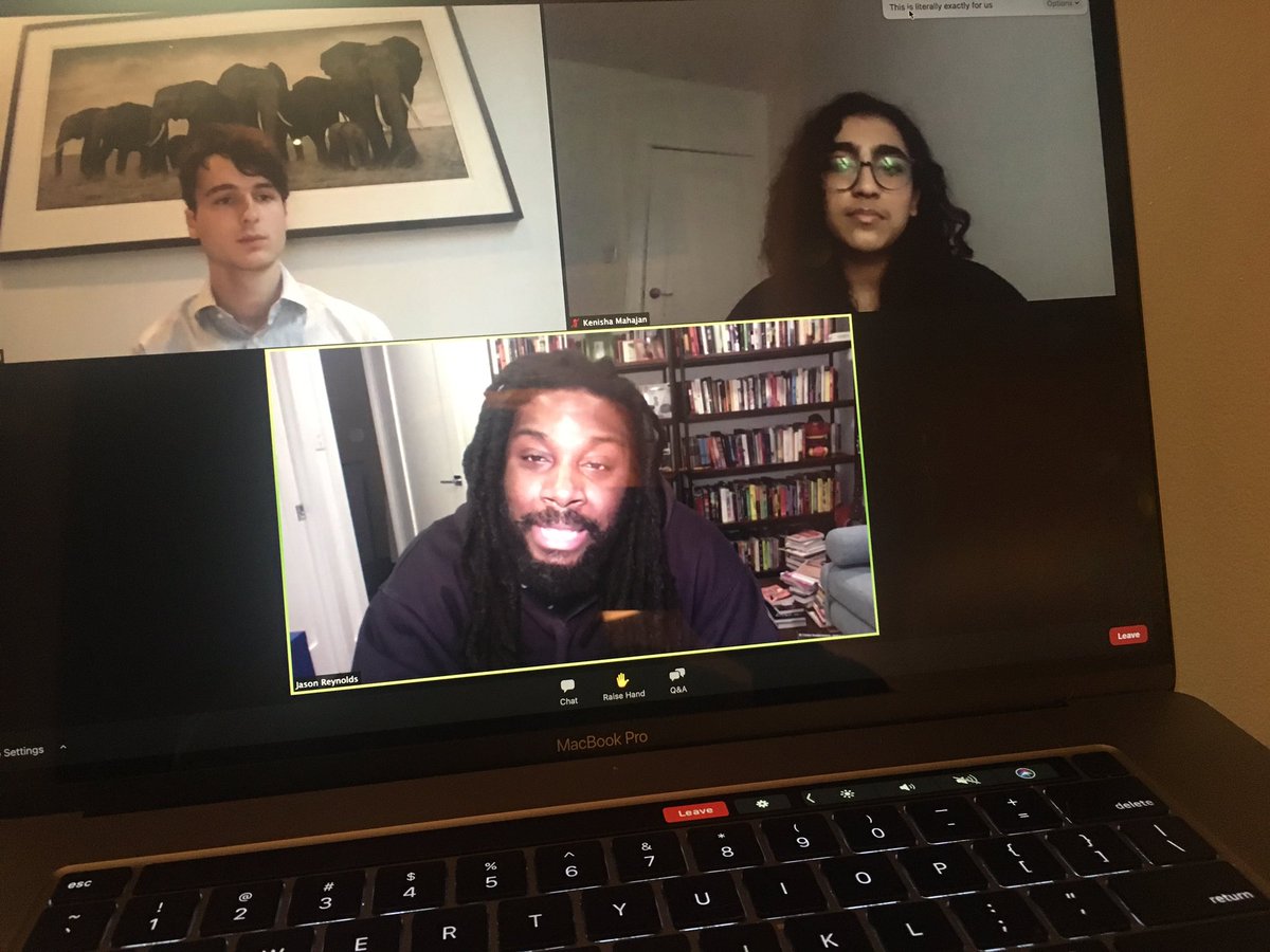Love listening to <a href="/JasonReynolds83/">Jason Reynolds News</a>! “If times are changing then the things we study should evolve as well” Thank you <a href="/DecameronProj/">The Decameron Project</a> for such a great conversation! #projectlit #readingwithpurpose