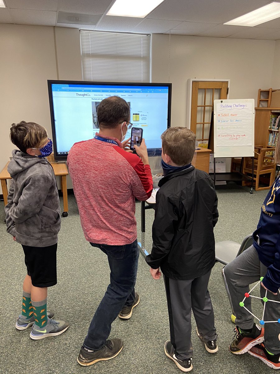 LibraryEmerick's tweet photo. 4th &amp; 5th grade students were excited to try out some building challenges during library this week! They even took part in using an app with @MrHeenan that measures for you! Tallest tower was 27 inches. @AllderAllStars @emerickelem1967 https://t.co/odTXmB99UU