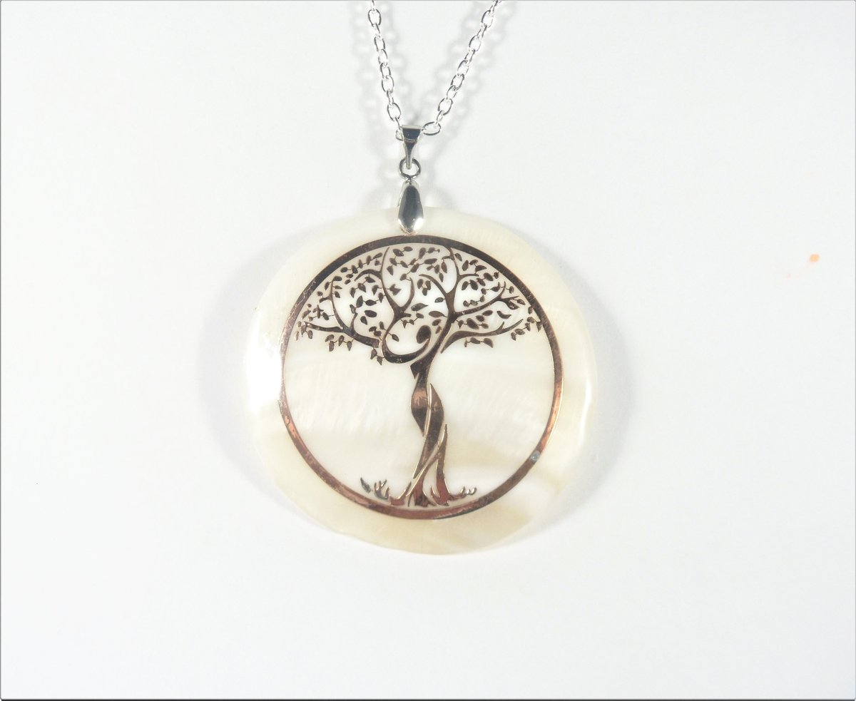 Tree of Life Pendant Bead - Large Spiritual Personal Growth Necklace for Her under 25 - Best Selling Items - Popular Right Now - Unique etsy.me/3rOw4c7 #pottiteam #LargePendant