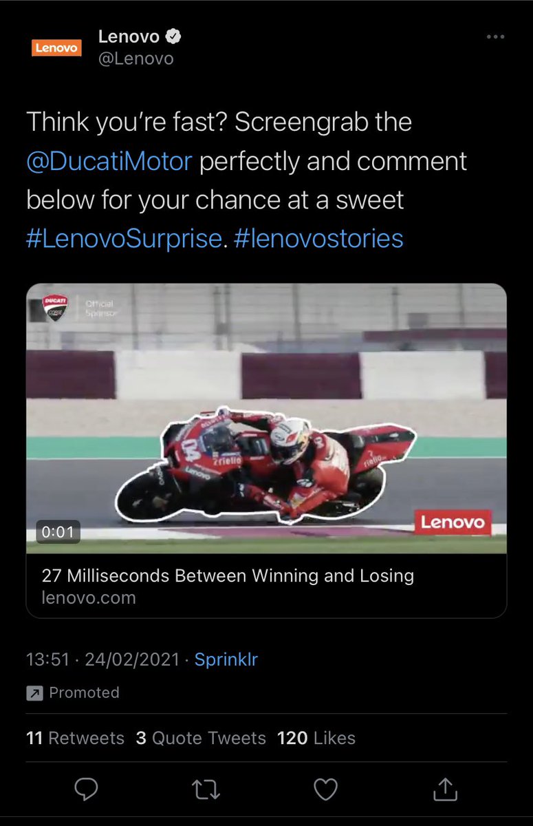 arash9_5's tweet photo. @Lenovo @DucatiMotor Pfff give me a challenge https://t.co/0GGzij6475