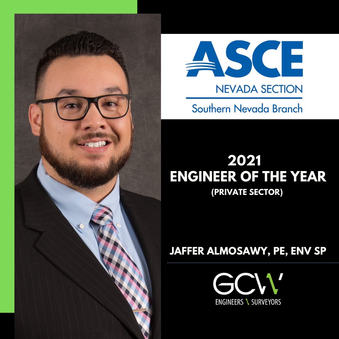 GCW_Eng's tweet image. Special shout out to our #Eweek Winners! @JafferA_ has been named the @ascesnb Engineer of the Year and @Johnnie_Pate was named the ITE Nevada Transportation Engineer of the Year.

Thank you both for all you do within the engineering community! 
#engineersweek2021 #engieersweek