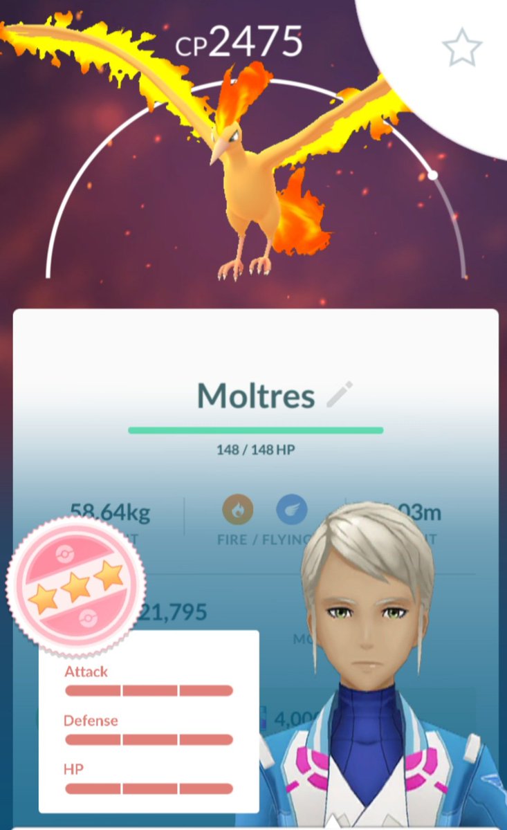 Exactitude_Phar's tweet photo. Thank you to @rigbeewoaaah for this #Hundo #moltresraid and raiding with @Krishy14 #PokemonGoRaids https://t.co/5NbL2ldPIM