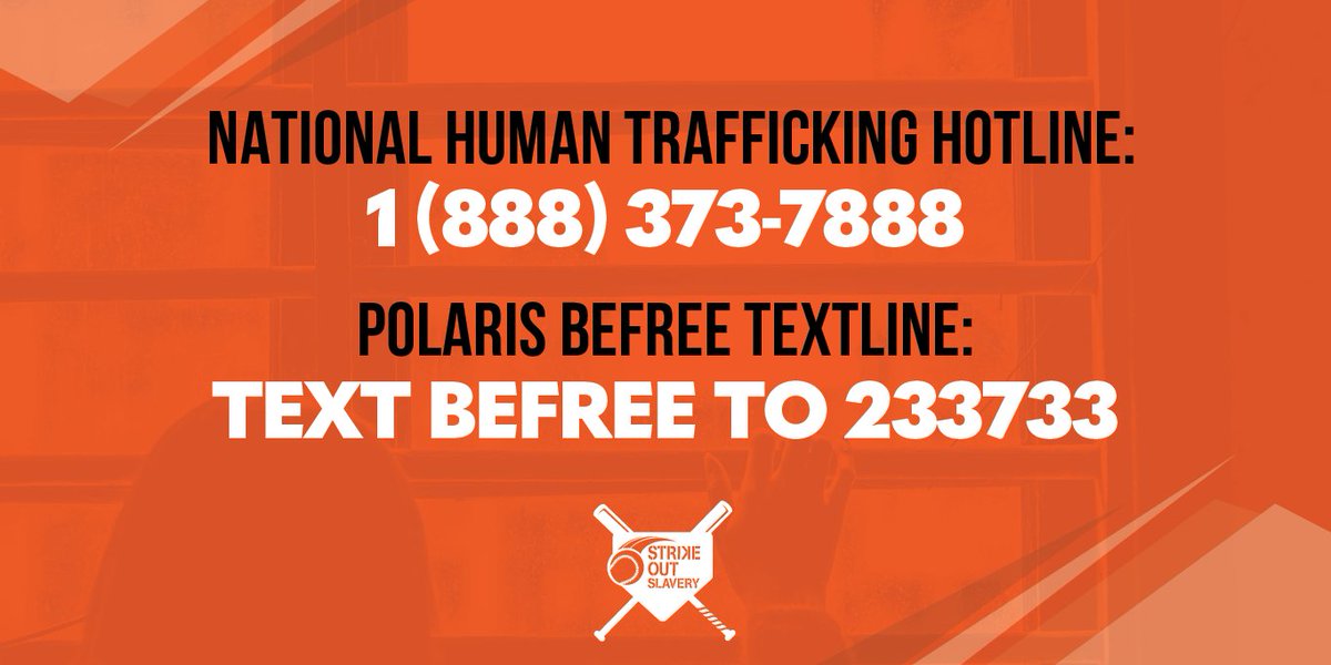 "See something, say something. 
#EndHumanTrafficking #FreedomisEverything #StrikeOutSlavery"