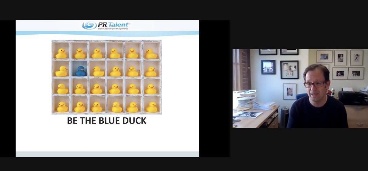 Such an important takeaway from #JimDelulio who shared that standing out is what gets you places. What makes you different than the rest? #NewhouseSpeaks