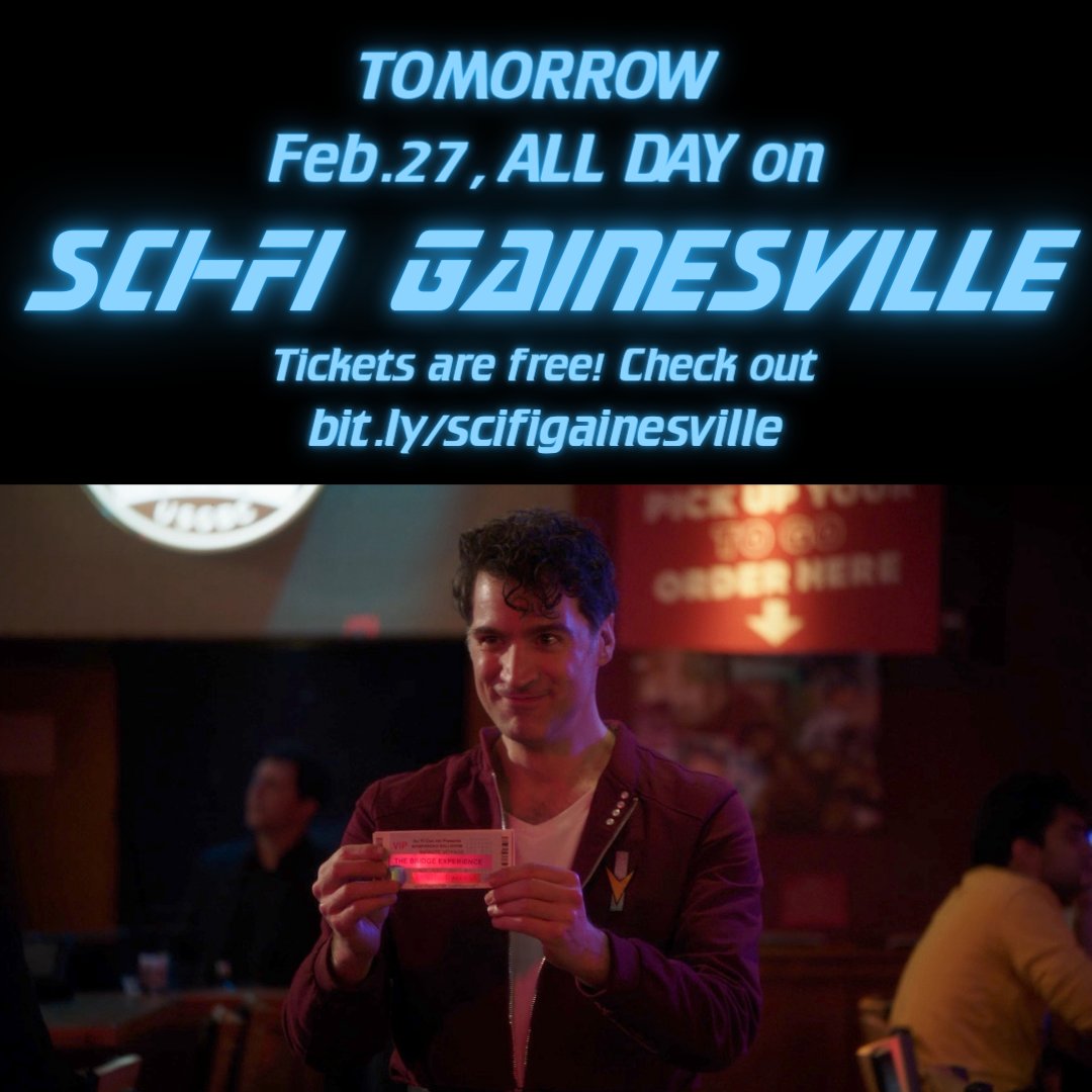 trekloren's tweet photo. My short film PEW! PEW! PEW! with @CaptainJQScurvy is in Sci Fi Gainesville tomorrow! Tickets are free and you can watch all day. Link here: https://t.co/lnzcmJDtXV

Hope you can check it out! https://t.co/dJcV4CIEV8