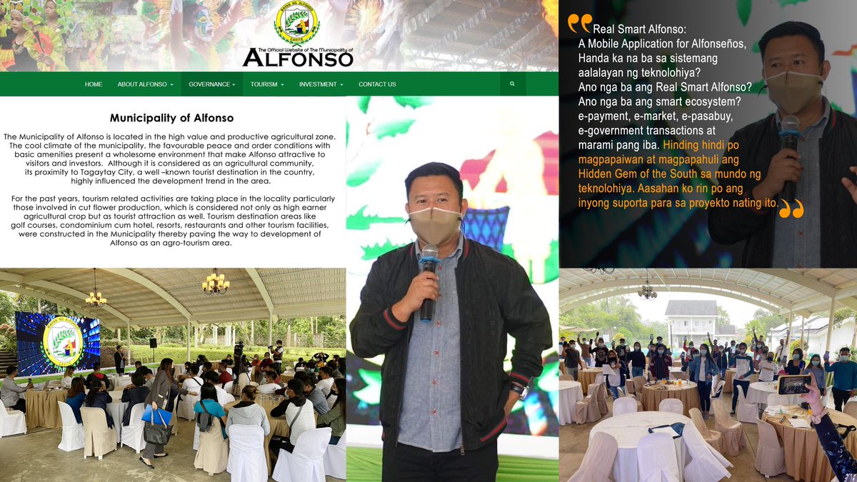 itbscorporation's tweet photo. Launching of The Real Smart Alfonso 
#itbssmartcountryecosystem  
#millennialleader
#Smartmunicipalityofalfonso
#homegrownAisystems #digitaltransformation  #govtech #greenitbs https://t.co/qxgXQJJ9mD
