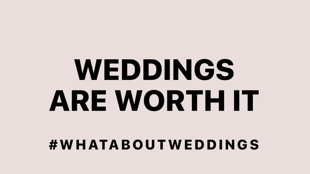 If you are NOT one of 400k people who have not worked in a year &amp; had ZERO support &amp; are not a couple who have had to rearrange their weddings 2/3/4/5 times you may find it easy to say "what will be will be" when it doesn't affect YOUR life or livelihood..  #whataboutweddings