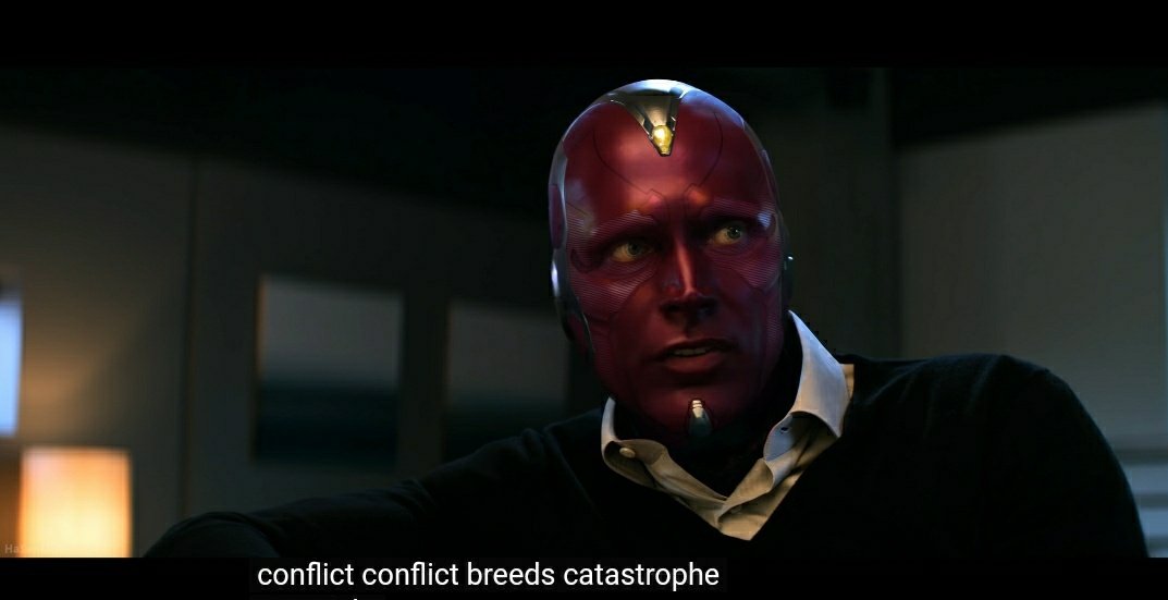 fayeluneee's tweet photo. //#WandaVision spoilers!! 
-
-
-
-
-
the way vision has the best lines im crying. https://t.co/fJioW1iLgg