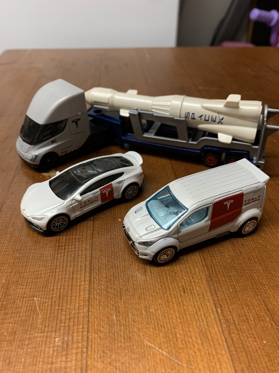 KrispyTBH's tweet photo. @elonmusk @Tesla @Hot_Wheels
Got my customs in today! https://t.co/cdGJIHB4pp