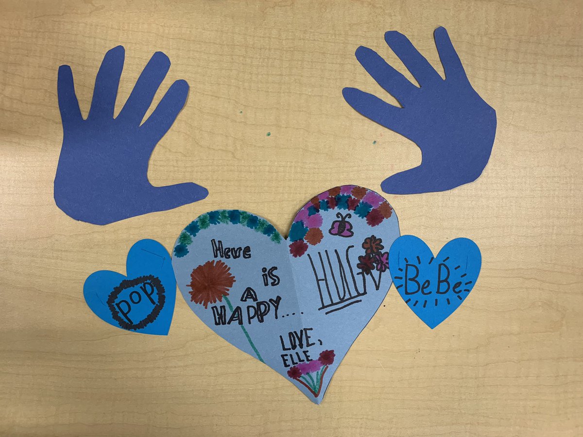 In lieu of Grandparent’s Day, students are creating “hugs” to mail to their grandparents. Here is a sneak peak of Elle’s almost-finished “hug”!! #trinitylearns #grandparenthugs