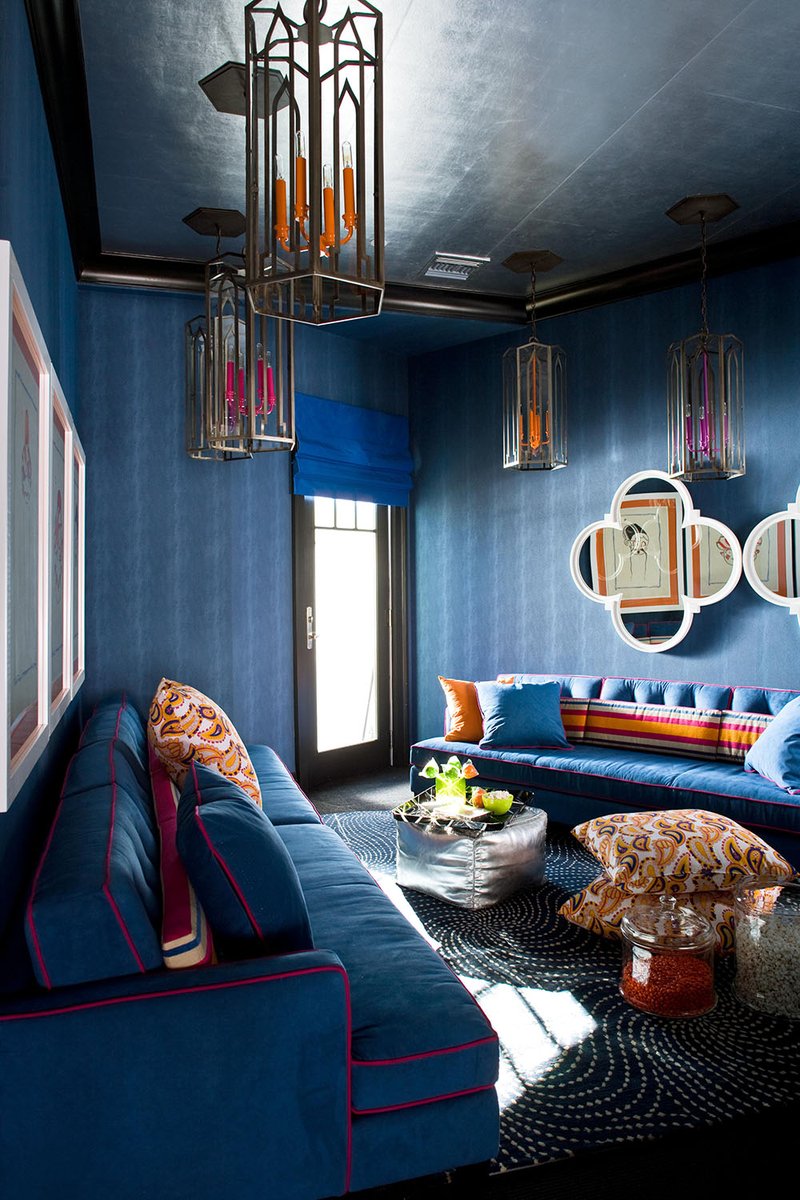 amandanisbet's tweet photo. For a media/family room that draws on multiple North African influences, I designed a Moroccan-style lantern that located the color element—a painted steel candelabrum—within a simple brass-and-glass enclosure. 

#AmandaNisbetDesign #AND #AmandaDesignStudio #ADS #interiors https://t.co/LK9jrYUQU4