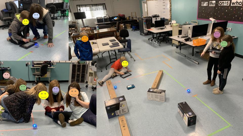 Eagle Mountain Elementary EAST students practicing for the 2021 CodifyThis! Computer Science competition which was rescheduled for March 11th-12th due to snow.  Coding these robots requires the application of math with both logical and creative thinking.  Well done, EME!