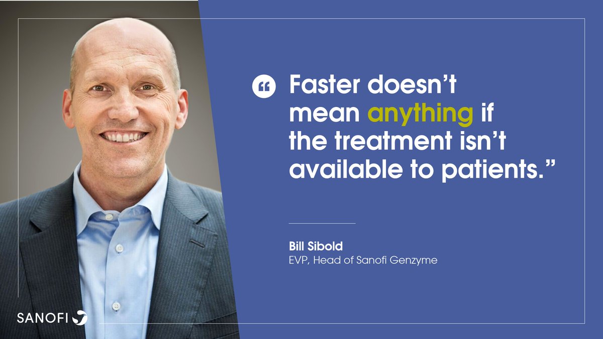 sanofi's tweet photo. Patients first. That was the message when Bill Sibold sat down with Dr. Gigi Hirsch today at @MITBioinnov to discuss how to improve patient access to groundbreaking therapies. #mitshbc #isfasterbetter https://t.co/31sk6HgBT6