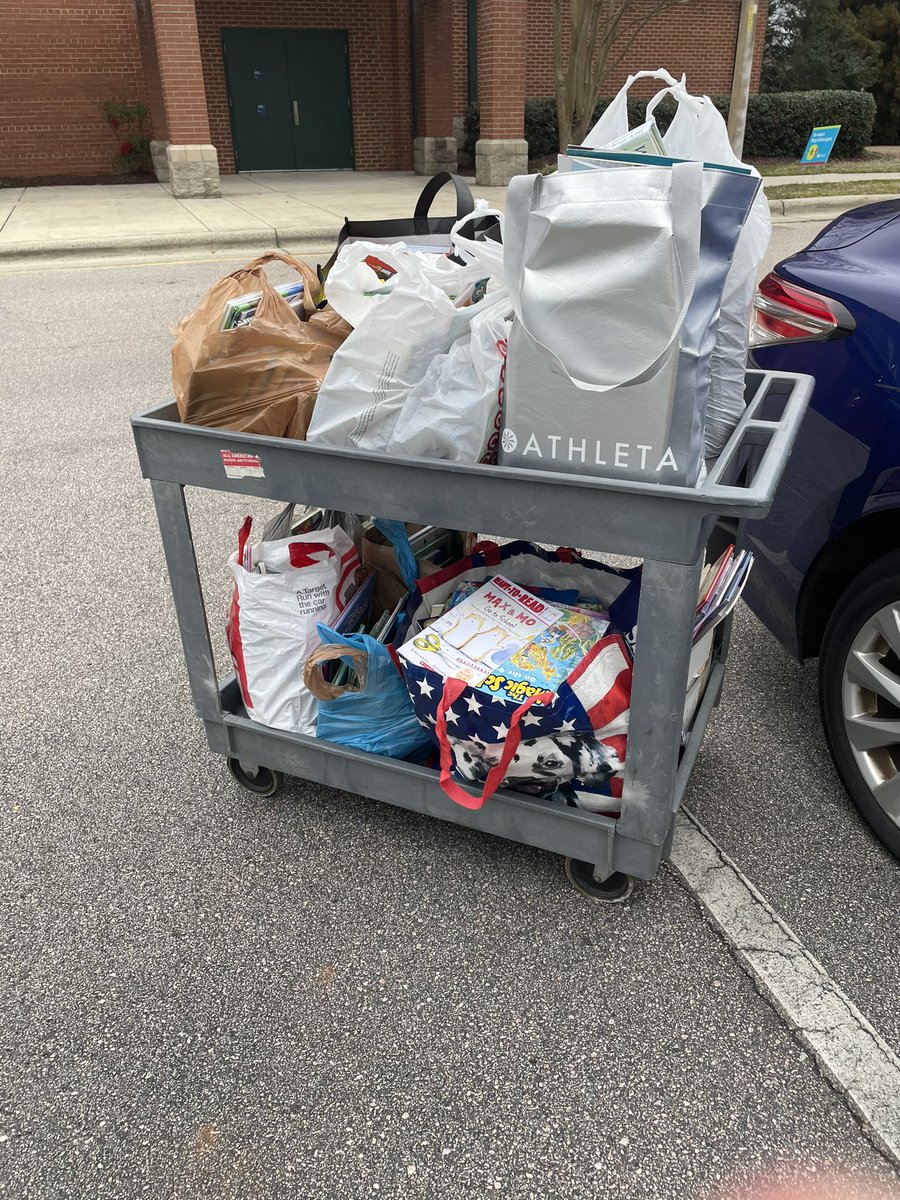 Successful book drive for Wake Up and Read over at Apex Elementary! All these plus 130 more sitting in my garage waiting to be boxed up. Can’t wait for the final count. Covid can’t  stop us! <a href="/Literacy4Wake/">WAKE Up and Read</a> <a href="/ApexESPTA/">Apex Elementary PTA</a> <a href="/apexescougars/">Apex Elementary</a>