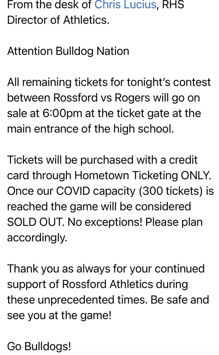 Maumee Bay Turf Center ~ Brad Morrison (@bradmorrison44) on Twitter photo 🎟🎟Information below on availability of extra tickets for tonight’s @rossfordbball vs. Rogers game🏀🏀<a href="/RossfordAth/">Rossford Athletics</a> <a href="/RossfordSchools/">Rossford Schools</a> <a href="/rhs_spiritsquad/">RHS Spirit Squad</a> <a href="/golf_rhs/">RHS Girl's Golf</a> <a href="/RossfordElem/">Rossford Elementary School</a> 🎟🎟Information below on availability of extra tickets for tonight’s @rossfordbball vs. Rogers game🏀🏀<a href="/RossfordAth/">Rossford Athletics</a> <a href="/RossfordSchools/">Rossford Schools</a> <a href="/rhs_spiritsquad/">RHS Spirit Squad</a> <a href="/golf_rhs/">RHS Girl's Golf</a> <a href="/RossfordElem/">Rossford Elementary School</a>