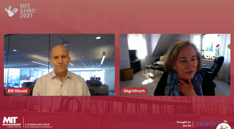 MITBioinnov's tweet photo. A huge thank you to Bill Sibold and Gigi Hirsch for a thought-provoking discussion! Up next we have 2 panels: Accelerated Refocusing and Repurposing in Times of COVID and Innovation in Scale-Up and Supply Chains. #mitshbc  #healthcare #mitsloan #isfasterbetter https://t.co/JKTYPq5fxt