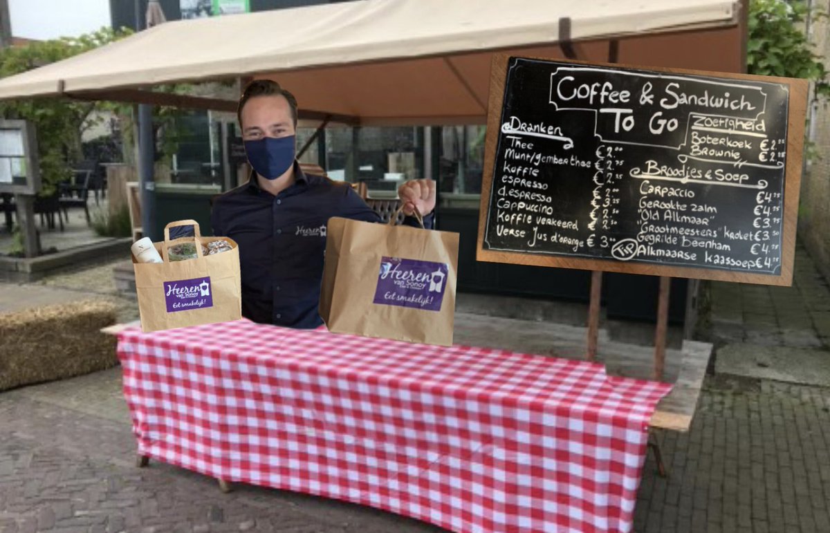 COFFEE&amp;SANDWICH TO GO🏃🏽‍♂️💨☕️🥐

JA! Morgen staan wij van 11.00 tot 16.00 uur ook op de markt voor ons restaurant op de Gedempte Nieuwesloot. 

Met lekkere broodjes, dranken, zoetigheid EN een goed gesprek.

Wij missen jullie, dus haal gerust even een kopje koffie en praat even bij