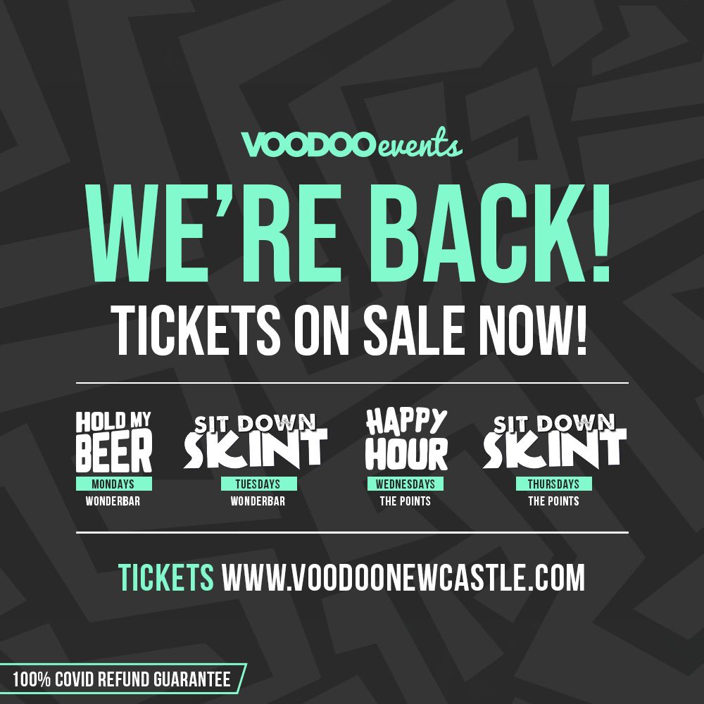 Aaaat laaaaassssst 🎶

Tickets available now 👉fatsoma.com/voodooeventsne…