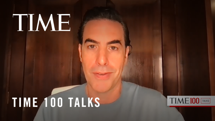 Watch: @SachaBaronCohen shares his journey on becoming Abbie Hoffman in the film "The Trial of the Chicago 7" #TIME100Talks https://t.co/V7QfBV96xP