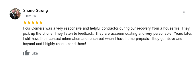 ⭐️⭐️⭐️⭐️⭐️

Another 5 Star Review - Great job Team!

#fourcornersrestoration #locallyowned