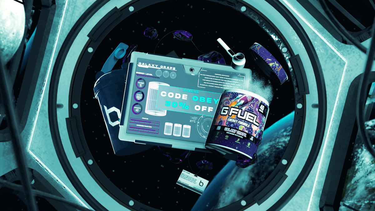 ChakC4D's tweet photo. Space themed advertisment
for @ObeyAlliance x @GFuelEnergy

RTs &amp; Likes appreciated! https://t.co/lBLvJc2kcc