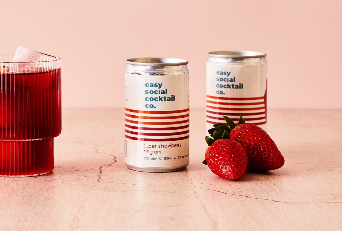 EasySocialCo's tweet photo. Pre orders are now live for our limited edition super strawberry negroni in a can 🍓

Get ‘em while they’re hot👇

https://t.co/WsjjbRW23I https://t.co/BCEIGtTEGz
