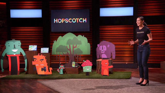 Tonight at 8pm <a href="/hopscotch/">Hopscotch</a> and I make our TV debut on  <a href="/ABCSharkTank/">Shark Tank</a>. If you haven't tried coding with Hopscotch yet, it is just as magical as it looks in this picture. Tune in to find out what happens on the show!