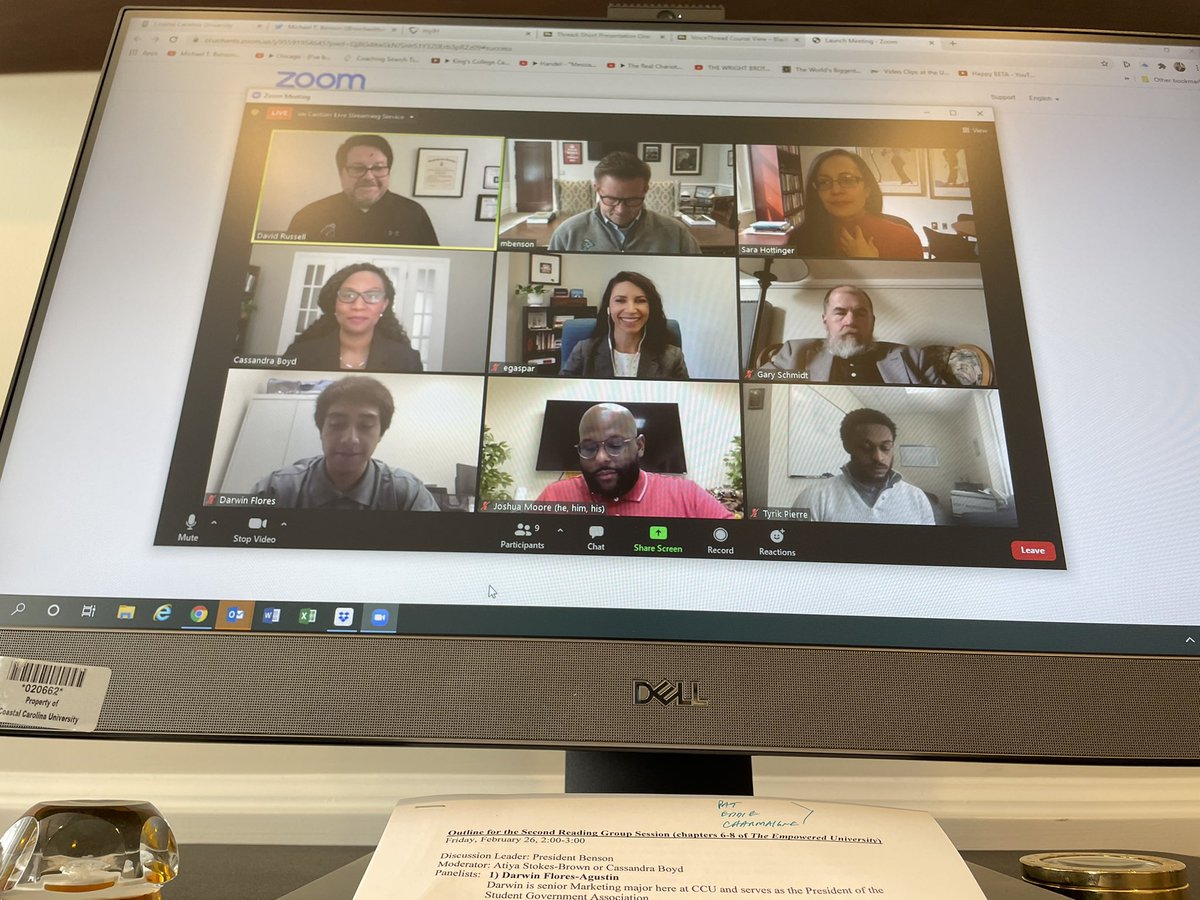 Reading to launch our 2nd campus conversation focused on The Empowered University. <a href="/CCUChanticleers/">Coastal Carolina University</a>