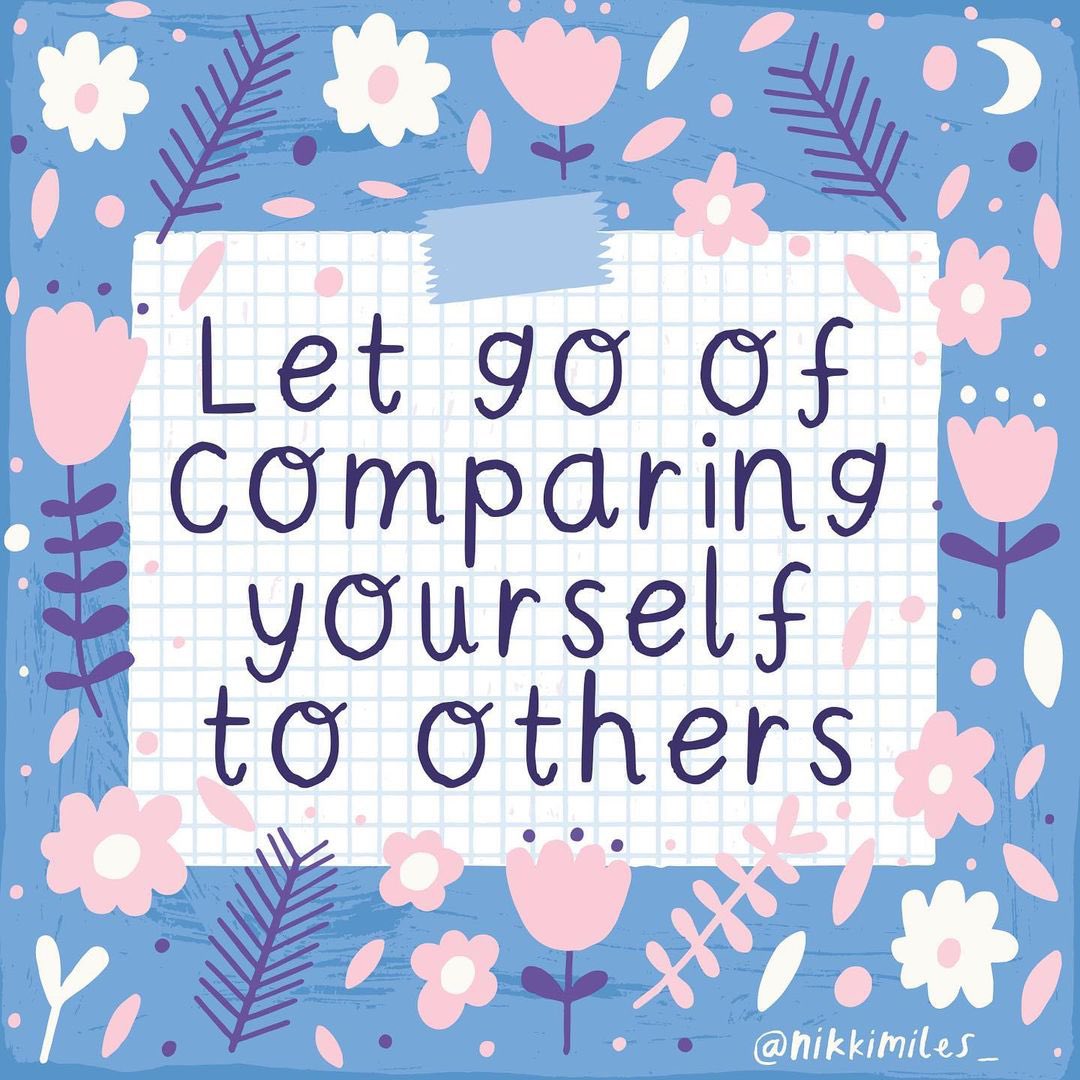 Let go of comparing yourself to others. You are enough just as you are

Image: <a href="/nikkimiles_/">Nikki Miles</a>