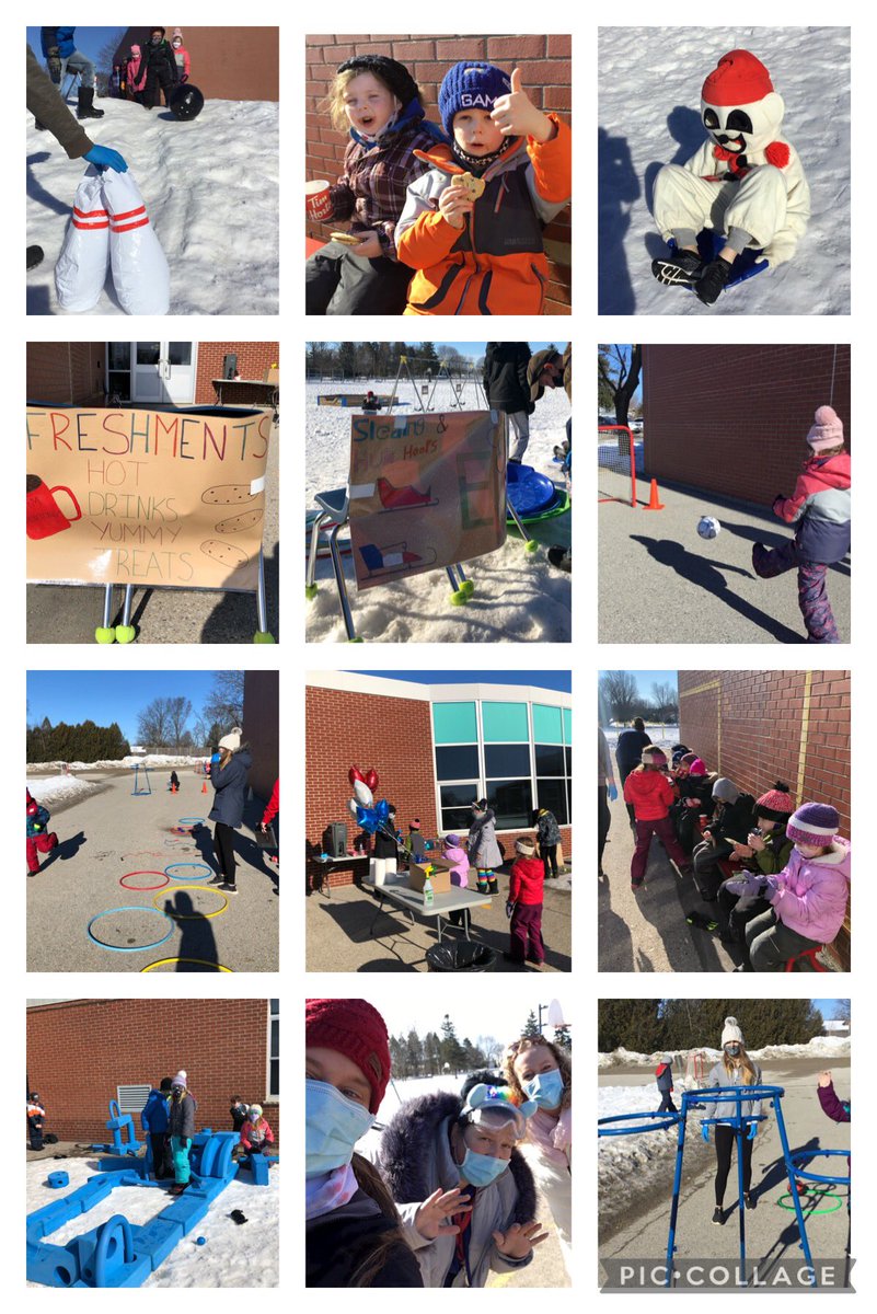 Amazing day for outdoor fun. Thx to our Staff &amp; Gr 7/8 student leaders for organizing a safe and fun French Winter Carnaval. A big thank you to Parkhill Tim Hortons for their generous donation. So great to see students safely enjoy some fun!