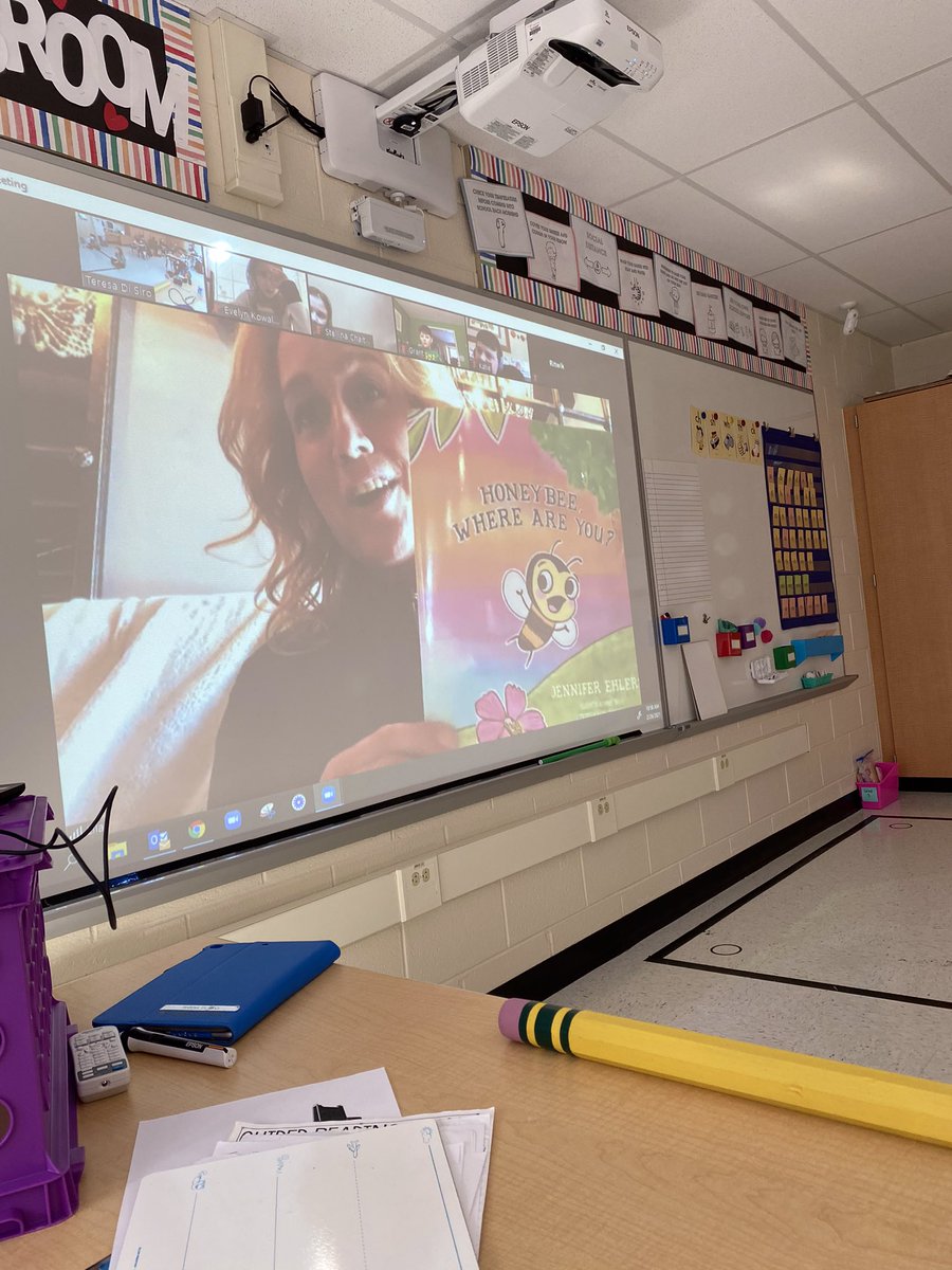 We had a special guest read us her new book “Honey Bee, Where Are You?” this morning and we loved it! Thanks so much and congratulations on your book Mrs. Ehlers! 🐝💛