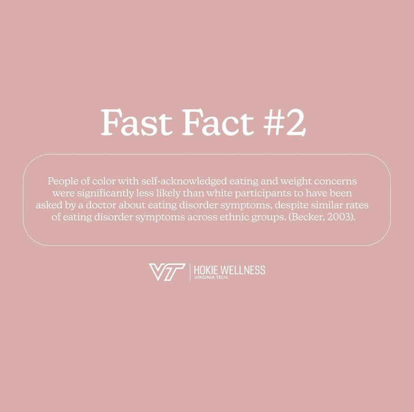 vtwomensctr's tweet photo. Resharing from @HokieWellness There is no one โright bodyโ! While negative body stereotypes effect everyone, societyโs expectations disproportionately affect women, and even more so, women of color. Learn more https://t.co/vWe6HgRo9l
#BodyMatters #NEDA #DiverseBodiesMatter https://t.co/GNOgT7fwQu