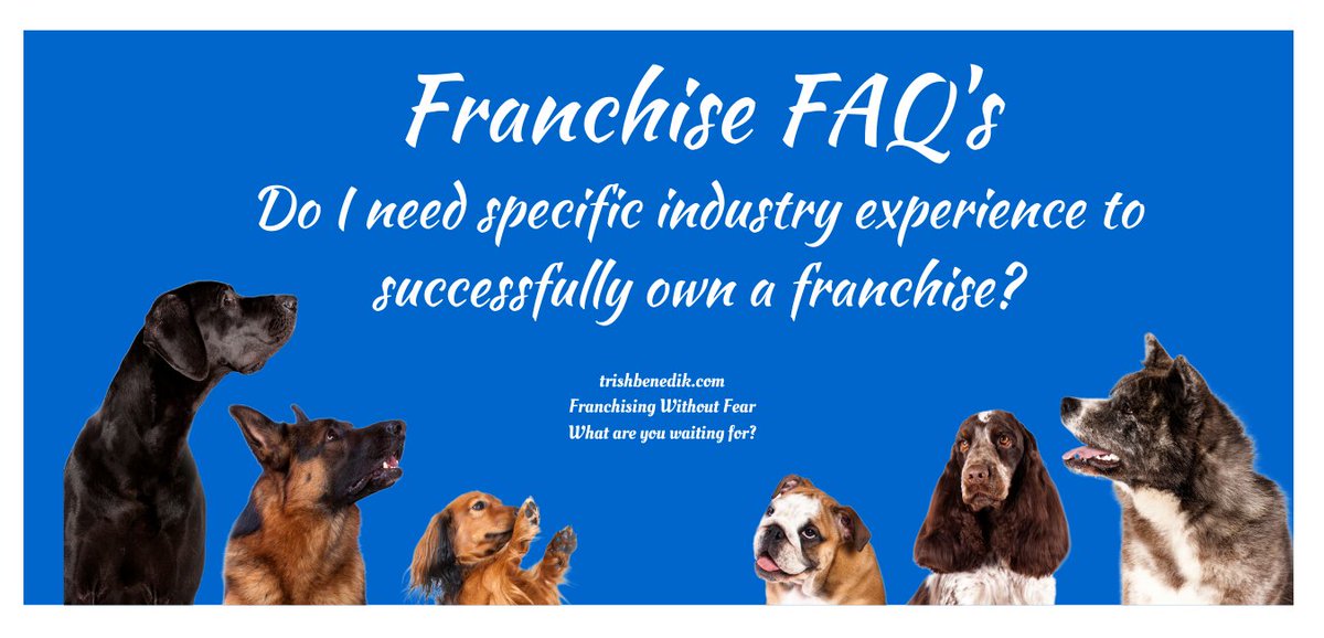 Sel_Franchise's tweet image. Do I need specific industry experience to own a franchise? ~ bit.ly/2MxE7GR bit.ly/3pUy947

#franchising #entrepreneur #franchiseFAQ #business #franchisingwithoutfear
