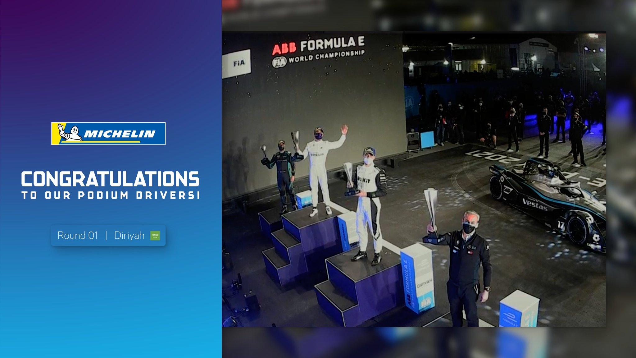 [情報] Formula E Ad Diriyah ePrix R1 Result