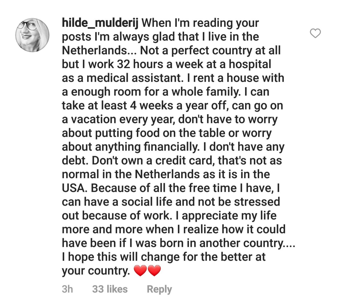 I get replies like this every day, and it makes me so sad. There is no reason we can't have this here, other than greed.

We can start by getting big money out of politics.